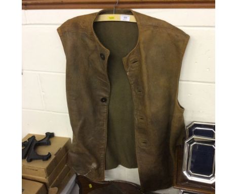 A WW2 leather army gherkin 