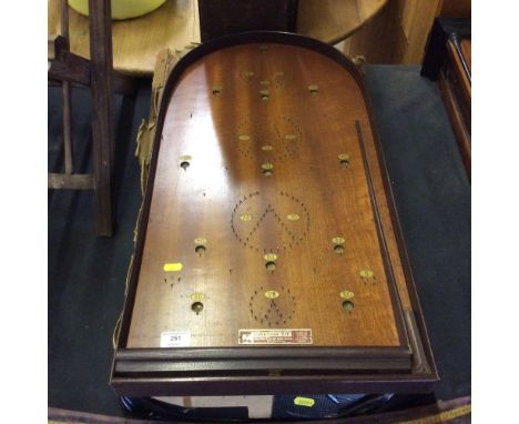 A Corinthian bagatelle board with original packaging 