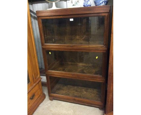 A Globe Wernicke three section bookcase 