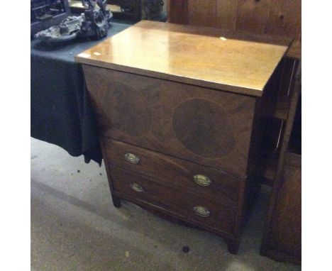 A mahogany converted commode 