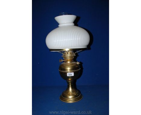 A Brass Oil Lamp.