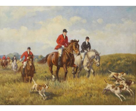 *Michael Lyne (1912-1989)On the scentsigned l.l., oil on canvas60.5 x 80cm*Artist's Resale Right may apply to this lot.Condit