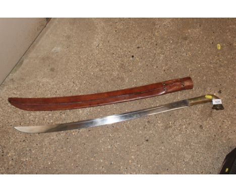 An Eastern style machete. This item can only be purchased by someone over the age of 18 and ID verification may be required. 