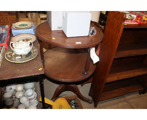 A 19th Century mahogany buffet raised on tripod base 
