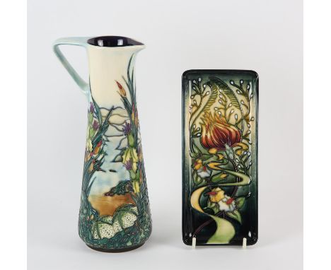 RACHEL BISHOP (BRITISH, b. 1969) FOR MOORCROFT, Islay designed jug of tapering cylindrical form, shape JU3. Impressed factory