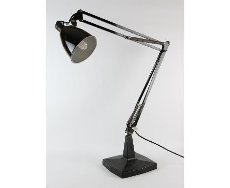 GEROGE CARWARDINE (BRITISH, 1887-1947) FOR HERBERT TERRY AND SON, a tall base Model 1208 Anglepoise desk lamp, 106cm extended