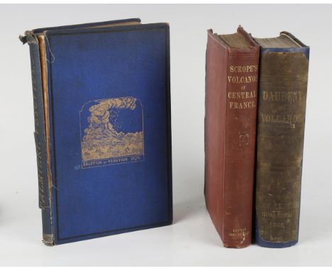 PALMIERI, Luigi. The Eruption of Vesuvius in 1872. London: Asher &amp; Co., 1873. First edition, 8vo (244 x 148mm.) 8 wood-en