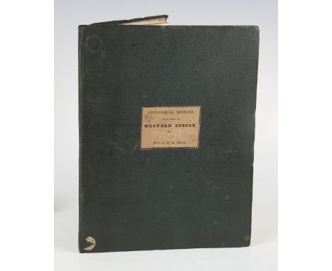 GEOLOGY. - P.I. MARTIN. A Geological Memoir on a Part of Western Sussex; with Some Observations Upon Chalk-Basins, the Weald-