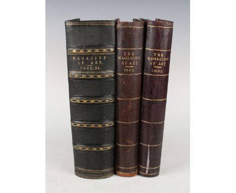 ART JOURNALS. The Magazine of Art. London, Paris &amp; New York: Cassell and Company, 1883-1890. 8 vols. (in 7), 4to (302 x 2