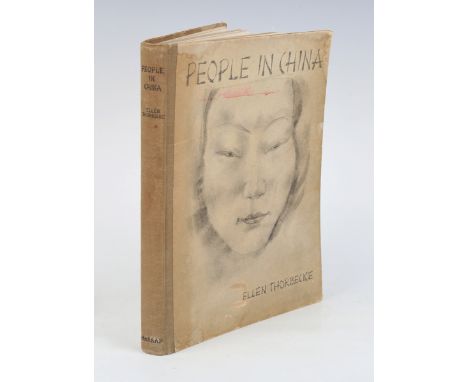 THORBECKE, Ellen. People in China. London: George G. Harrap, 1935. First edition, 4to (298 x 222mm.) 32 mounted photographic 