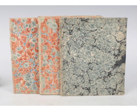 MANUSCRIPT. [Three exercise books containing hand-written copies of letters from a woman to her sister. N.p.: 1819-1820.] 3 v