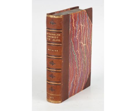 MOUNTAINEERING. - Edward WHYMPER. Scrambles Amongst the Alps in the Years 1860-69. London: John Murray, 1871. First edition, 