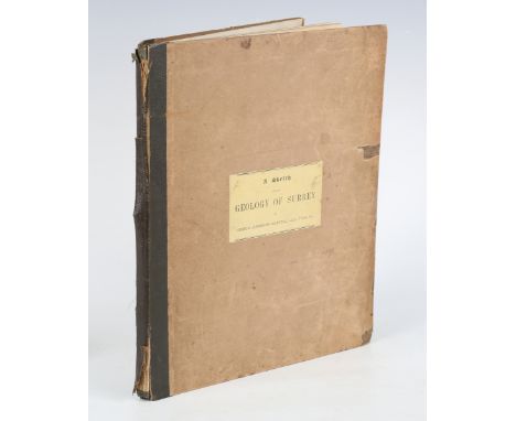 MANTELL, Gideon. A Sketch of the Geology of Surrey. Dorking: Robert Best Ede, 1840. First separate edition, signed by Gideon 