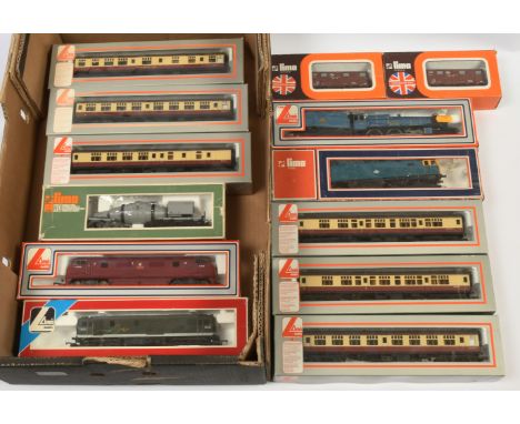 Lima mixed group of Locomotives and Rolling Stock to include Ref 5103 4-6-0 BR King Class Steam Locomotive No. 6009 "King Cha