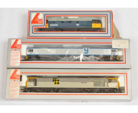 Lima OO Group of Locomotives - 205115MGW Class 33 '33025', 205022A2 Class '60004' "Lochnagar", 204804A6 Class 59 '59002' "Yeo