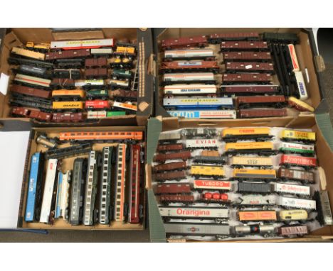 Jouef, Lima &amp; others. Group of HO unboxed rolling stock. To include Jouef "Butagaz" bogie tank, unmarked "Gervais - Findu