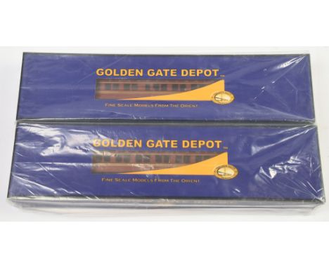 Golden Gate Depot O Gauge Pennsylvania Sleeper Coaches 2-Rail. Comprising 12-1 "Haysville" &amp; 8-1-2 "Black Oak", fitted wi