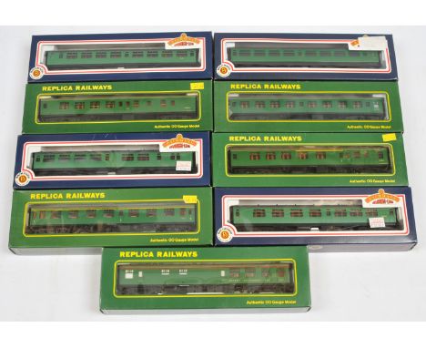 Bachmann OO Group of Coaches - 34-501, 34-526, 34-551 and 34-575. Along with 12101, 12111, 12121,12131 &amp; 12141. Some are 