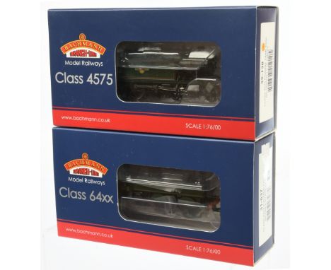 Bachmann OO Pair of Steam Tank Locomotives - 32-138 BR Green 5550 Class 4575 Prairie Tank &amp; 31-637 Class 64xx Pannier '64