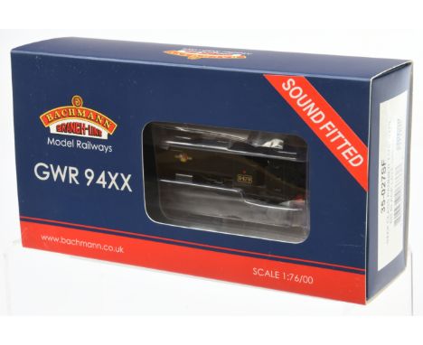 Bachmann OO 35-027SF - 94xx Class Pannier Tank '9479' in BR Black Late Crest, DCC Sound is fitted. Includes etch cabside plat