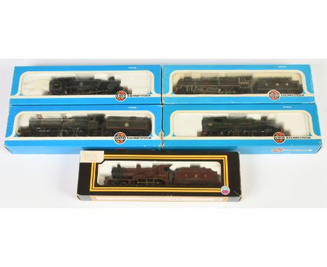 Airfix &amp; Dapol mixed group of Steam Locomotives to include 54125-5 4-6-0 BR Castle Class Steam Locomotive No. 4079 "Pende
