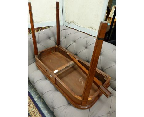 A REGENCY MAHOGANY AND INLAID CARD TABLE 