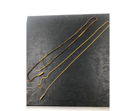 A VINTAGE 40cm ROPE CHAIN WITH BARREL CLASP, NO ASSAY MARKS, ASSESSED AS 10ct GOLD, WEIGHT 3.99grms, TOGETHER WITH A VINTAGE 