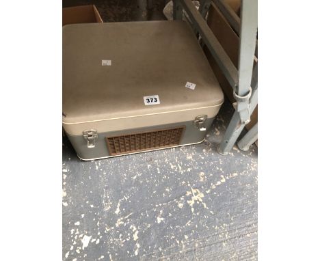 A PHILLIPS TAPE RECORDER TOGETHER WITH LP RECORDS, MAINLY EASY LISTENING AND FOLK