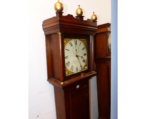 A GEORGIAN 30 HOUR LONG CASE CLOCK BY BIRCH AND MASTERS. 