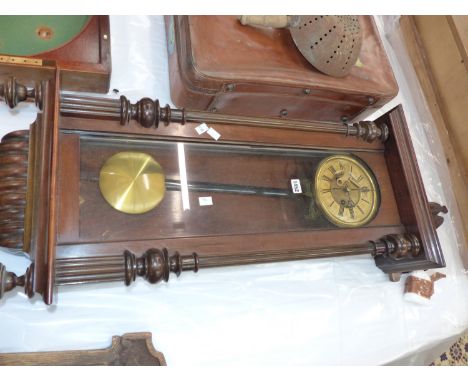 A VICTORIAN VIENNA WALL CLOCK. 