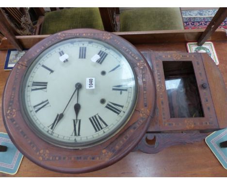 A VICTORIAN DROP DIAL WALL CLOCK 