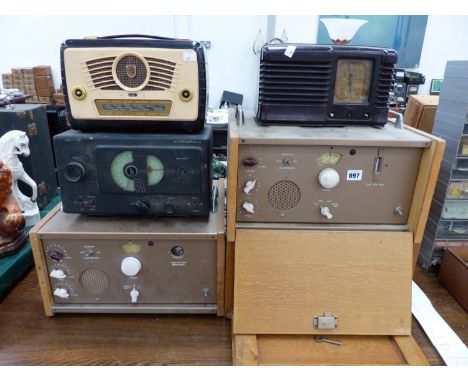 SIX VARIOUS VINTAGE RADIOS