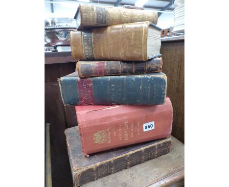 VARIOUS BOOKS ARMY LISTS ETC. 