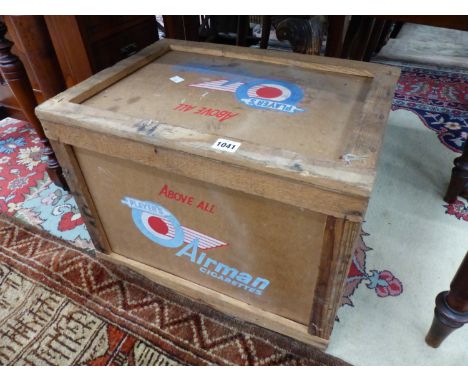 A PLAYERS AIR MAN CIGARETTE PACKING CASE 