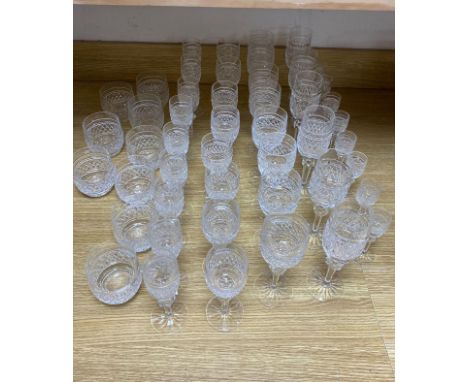 A suite of Waterford cut drinking glasses for eight settings (48)CONDITION: One or two have very minor nicks to edges as well