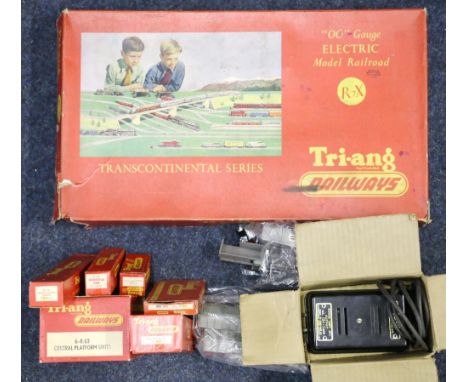 Tri-ang 00 gauge model railways to include R7X electric train set Trans continental series, R55 Bo-Bo diesel locomotive R Tra