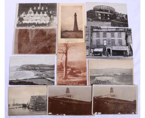 Approximately one hundred and thirty Edwardian and later postcards and photographs including Newhaven Harbour, McCaig Tower -