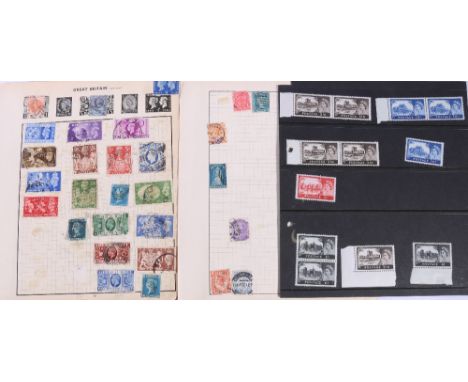 GB pre decimal mint stamps many singles, blocks, part sheets, many with margins or traffic lights, QEII castle series £1 vert