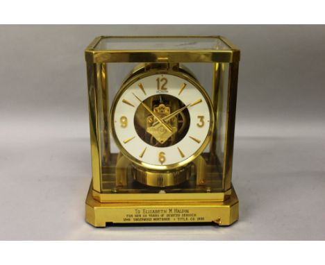 A JAEGER-LECOULTRE ATMOS CLOCK, No. 220339. 9.5ins high.