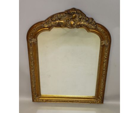 A GILT MIRROR.
