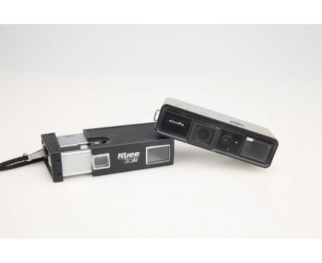 black, body VG, shutter working, also with a Minolta 16 camera, shutter working,