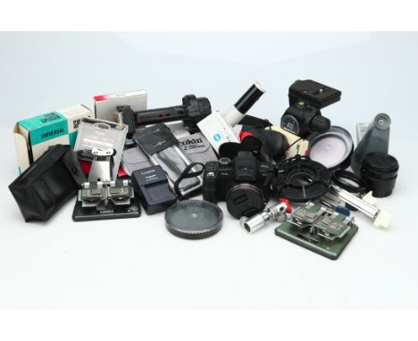 including Minolta Auto Meter IIIF, Manfrotto 222 &amp; 440 heads, Nikon PK-12 &amp; PK13, Panasonic DMC FZ38 and more (a lot)