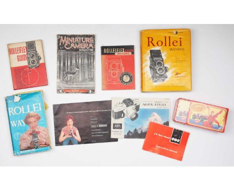 including 'Rollei Manual' - A. Pearlman 3rd Ed., 'Rolleiflex &amp; Rolleicord Guide', 'Interchangeable Lenses for the Alpa Re