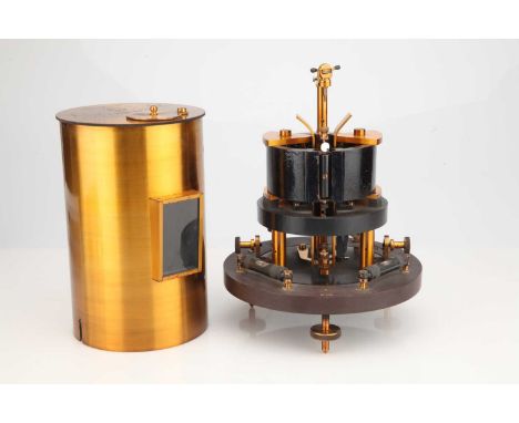 English, c.1900, signed to the top 'Sullivan's Galvanometer, No.1113 Patented VAL DR 37 H. W. Sullivan London, on large vulca