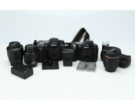 D200 convered to infra red, together with a NIkon D50 digital SLR camera, complete with various lenses including Nikkor 18-55