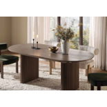 Maru Oval 6-8 Seater Extending Oak Pedestal Dining Table, Silver Oak. - R8.10. RRP £629.99. Our Maru