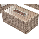 Bellagio Wicker SFirepit Coffee Table. - R8.10. RRP £699.99.