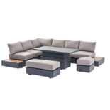 Jardin Aluminium Casual Dining. - SOFARACKR16. RRP £1,499.00. *contains only the LHF+RHF 2 Seater