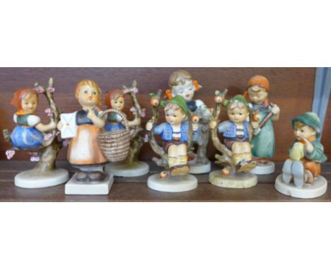 A collection of Hummel figures, a/f (8)