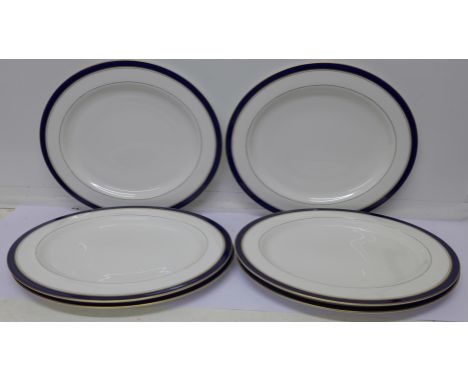 Six Royal Worcester Howard pattern plates